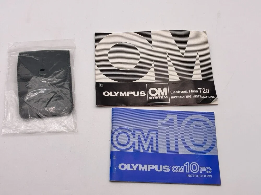 Olympus OM10 FC 35mm Film Camera w/ 35-70mm Lens T20 Flash Parts Repair